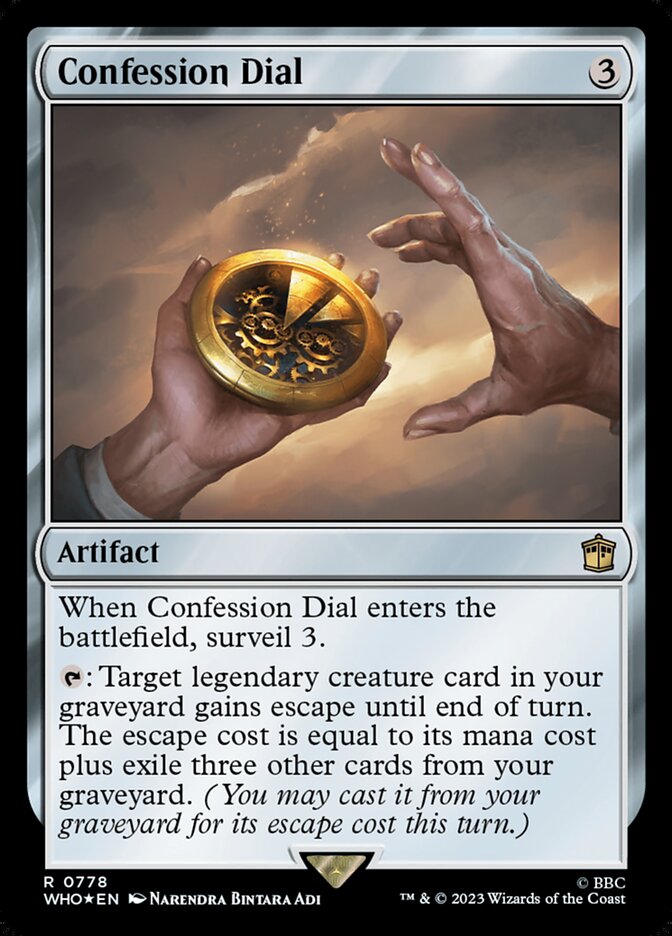 Confession Dial WHO-778 Doctor Who Magic card