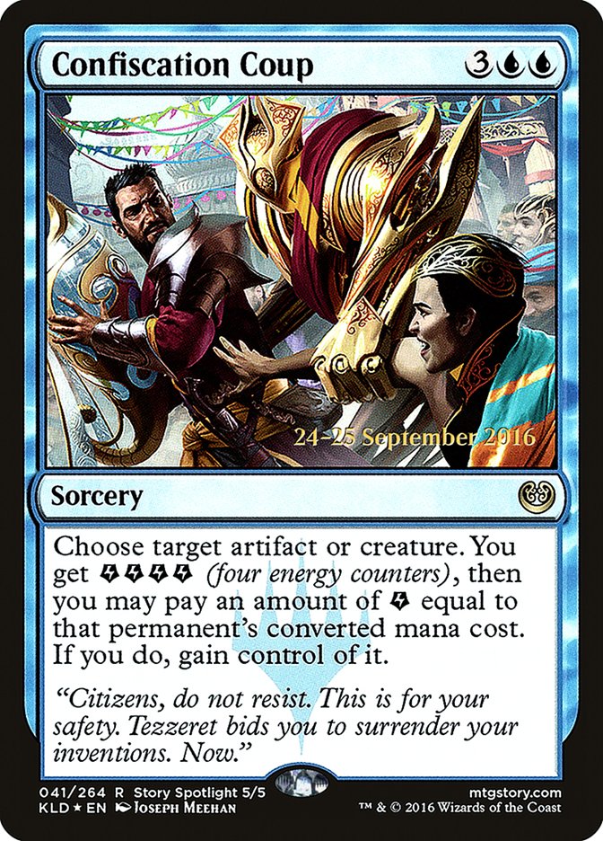 Confiscation Coup PKLD-41S Kaladesh Promos Magic card