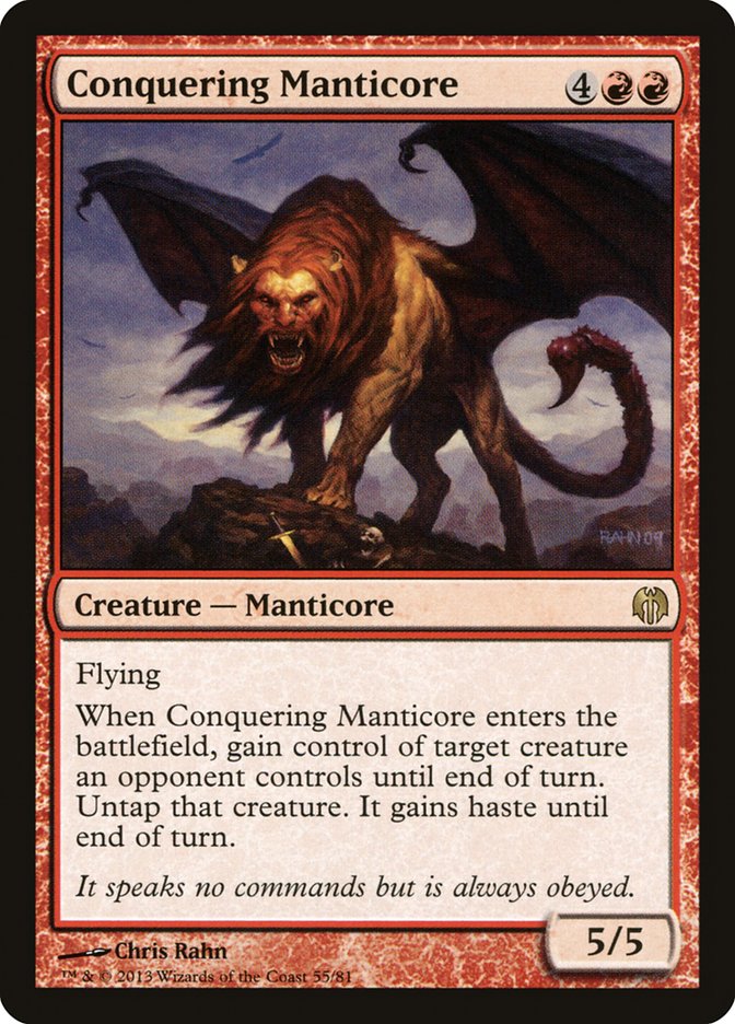 Conquering Manticore DDL-55 Duel Decks: Heroes vs. Monsters Magic card