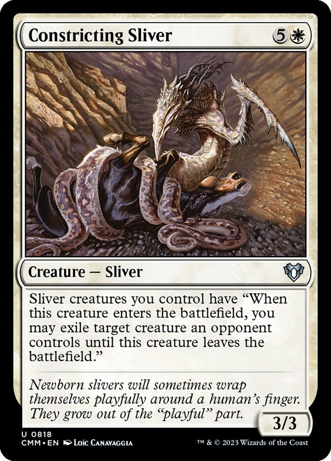 Constricting Sliver CMM-818 Commander Masters Magic card