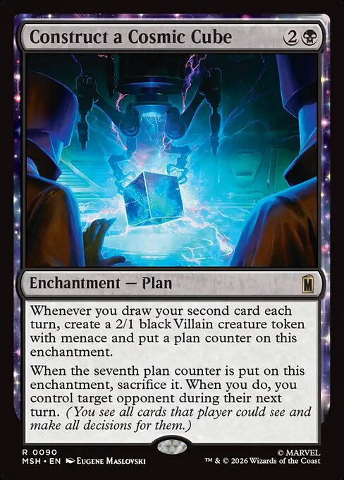 Construct a Cosmic Cube MSH-90 Marvel Super Heroes Magic card