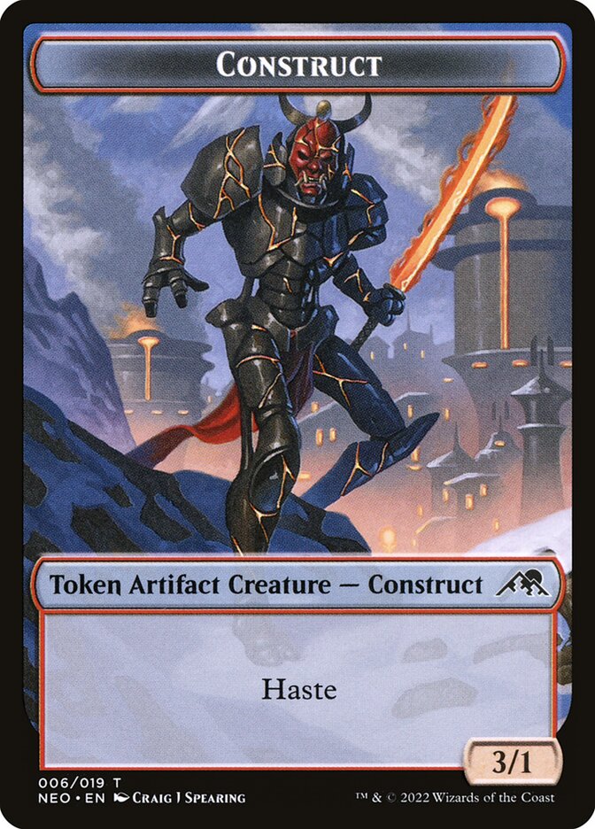 Construct TNEO-6 Kamigawa: Neon Dynasty Tokens Magic card