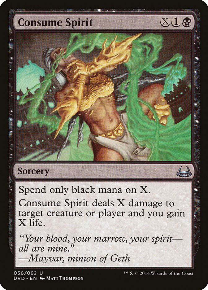 Consume Spirit DVD-56 Duel Decks Anthology: Divine vs. Demonic Magic card