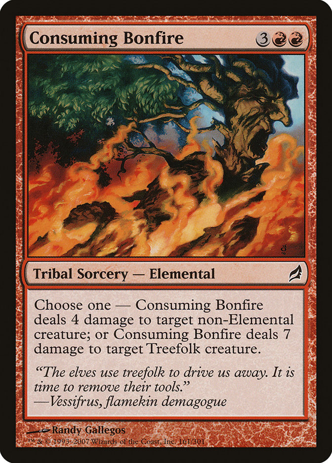 Consuming Bonfire LRW-161 Lorwyn Magic card