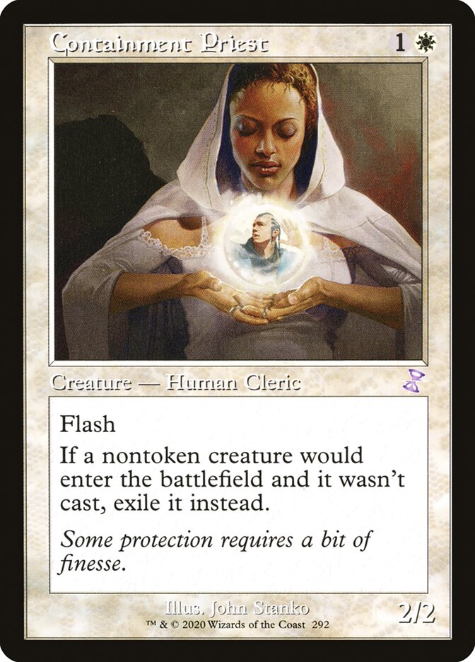 Containment Priest TSR-292 Time Spiral Remastered Magic card