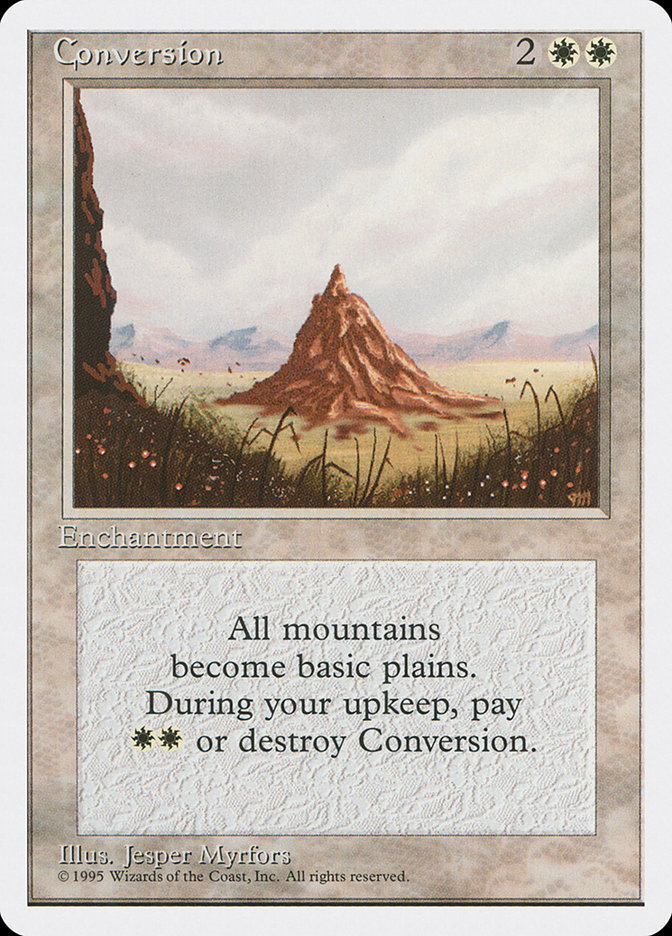 Conversion 4ED-19 Fourth Edition Magic card