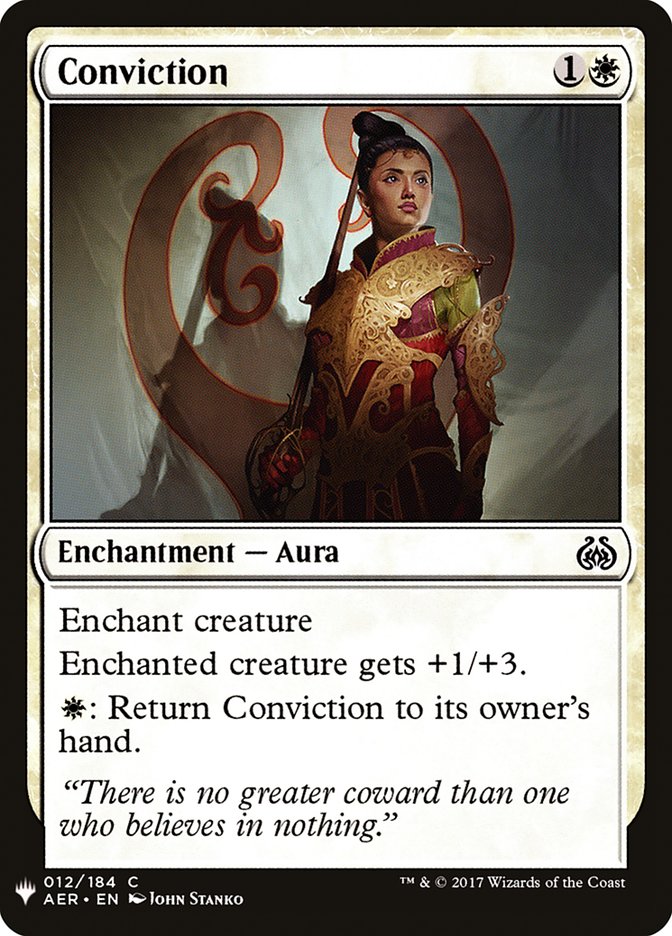 Conviction PLST-AER-12 The List Magic card