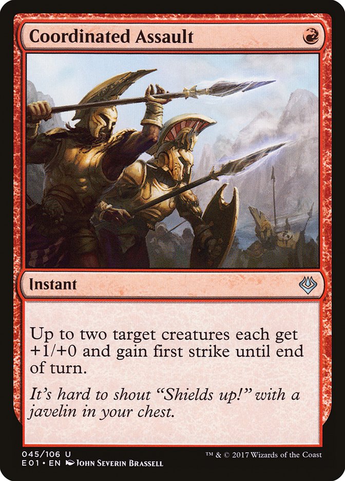 Coordinated Assault E01-45 Archenemy: Nicol Bolas Magic card