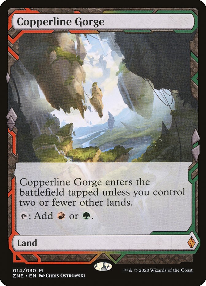 Copperline Gorge ZNE-14 Zendikar Rising Expeditions Magic card