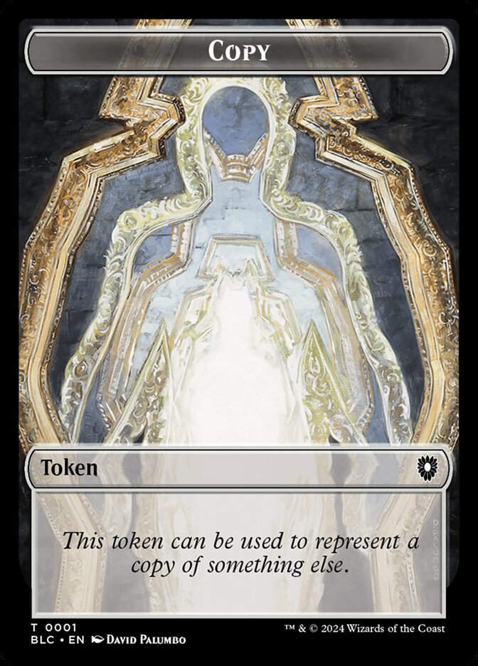Copy TBLC-1 Bloomburrow Commander Tokens Magic card