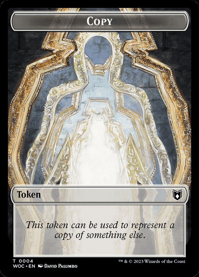 Copy TWOC-4 Wilds of Eldraine Commander Tokens Magic card