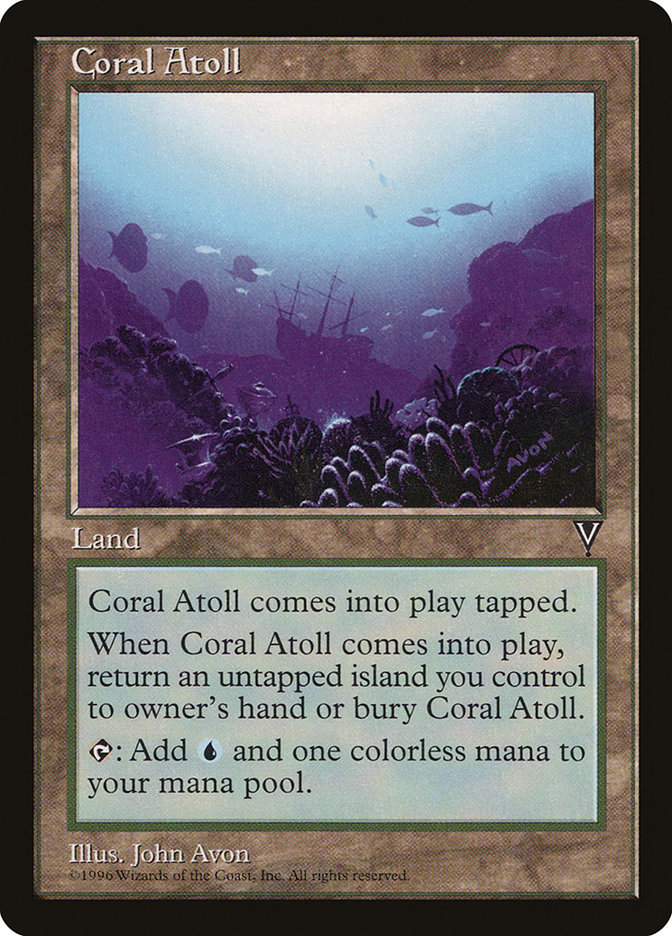 Coral Atoll VIS-160 Visions Magic card
