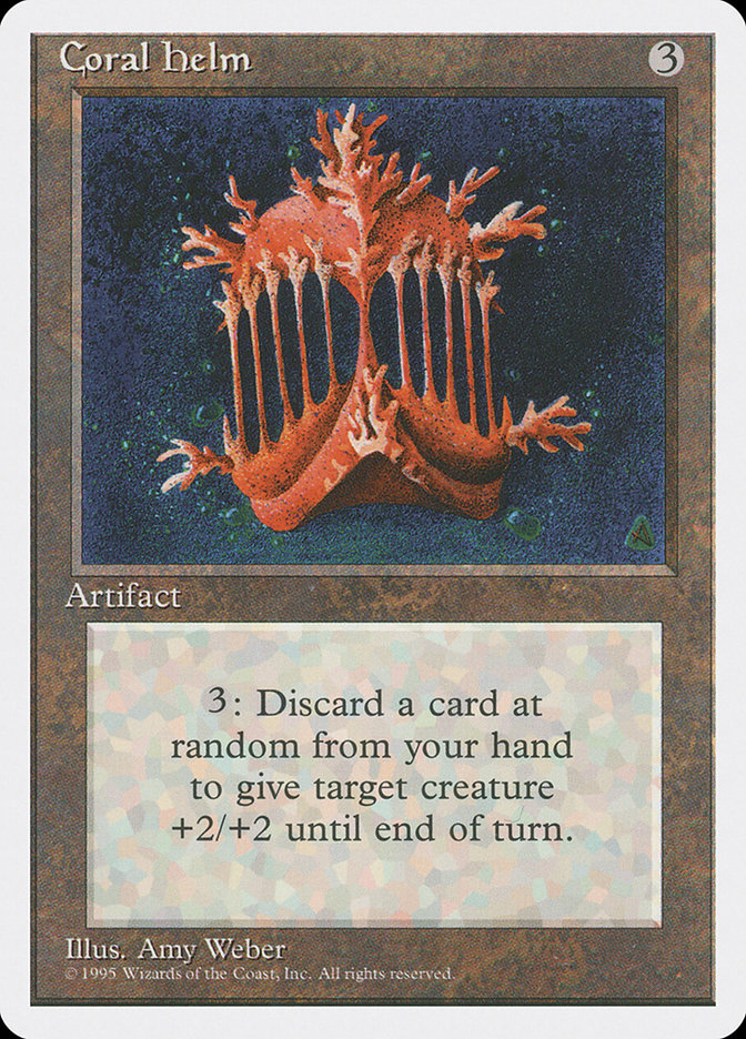 Coral Helm 4ED-310 Fourth Edition Magic card