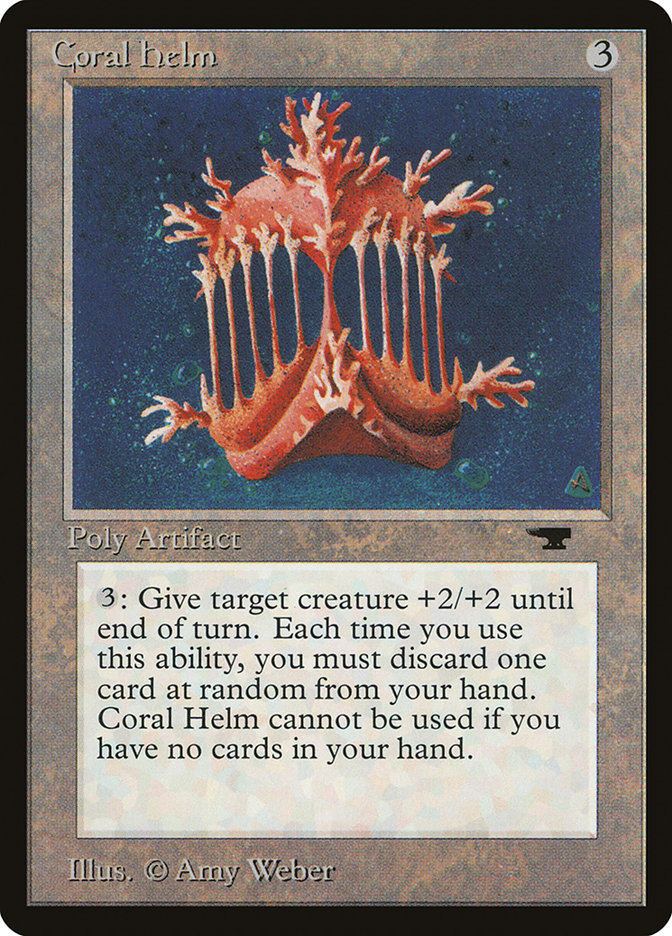 Coral Helm ATQ-47 Antiquities Magic card