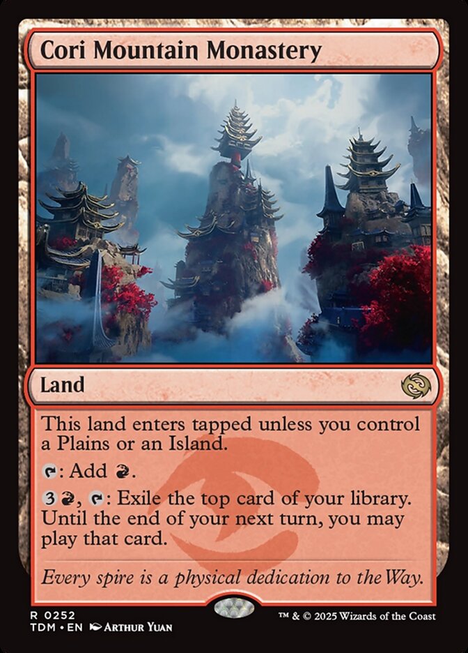 Cori Mountain Monastery TDM-252 Tarkir: Dragonstorm Magic card