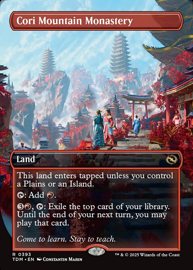 Cori Mountain Monastery TDM-393 Tarkir: Dragonstorm Magic card
