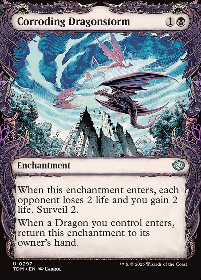 Corroding Dragonstorm TDM-297 Tarkir: Dragonstorm Magic card