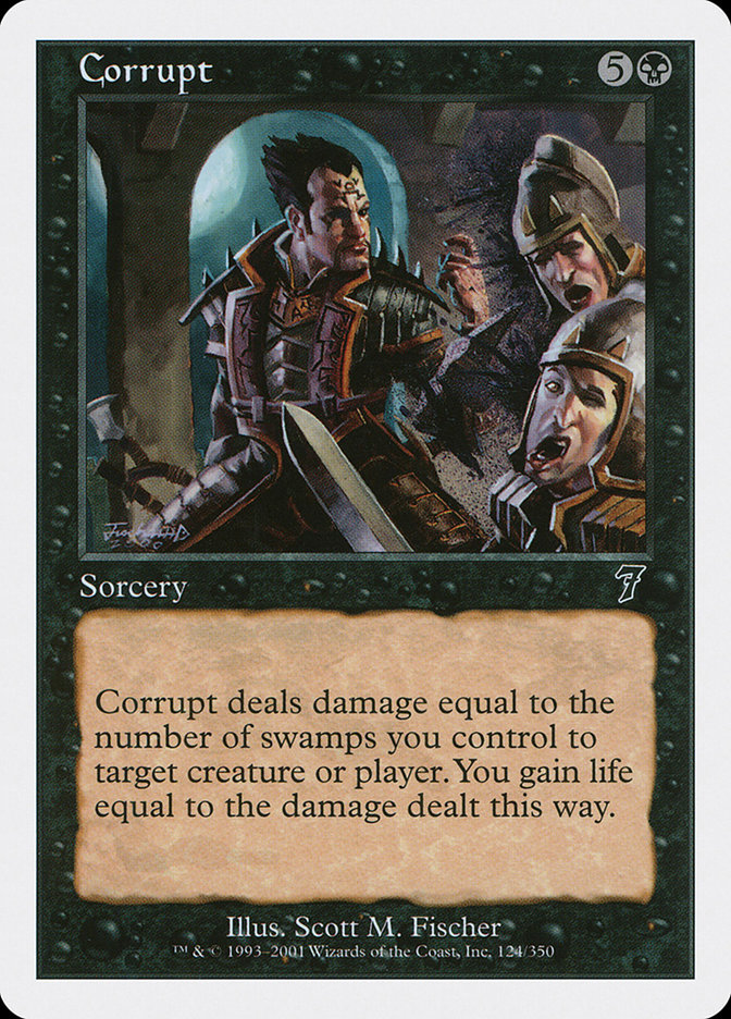 Corrupt 7ED-124 Seventh Edition Magic card