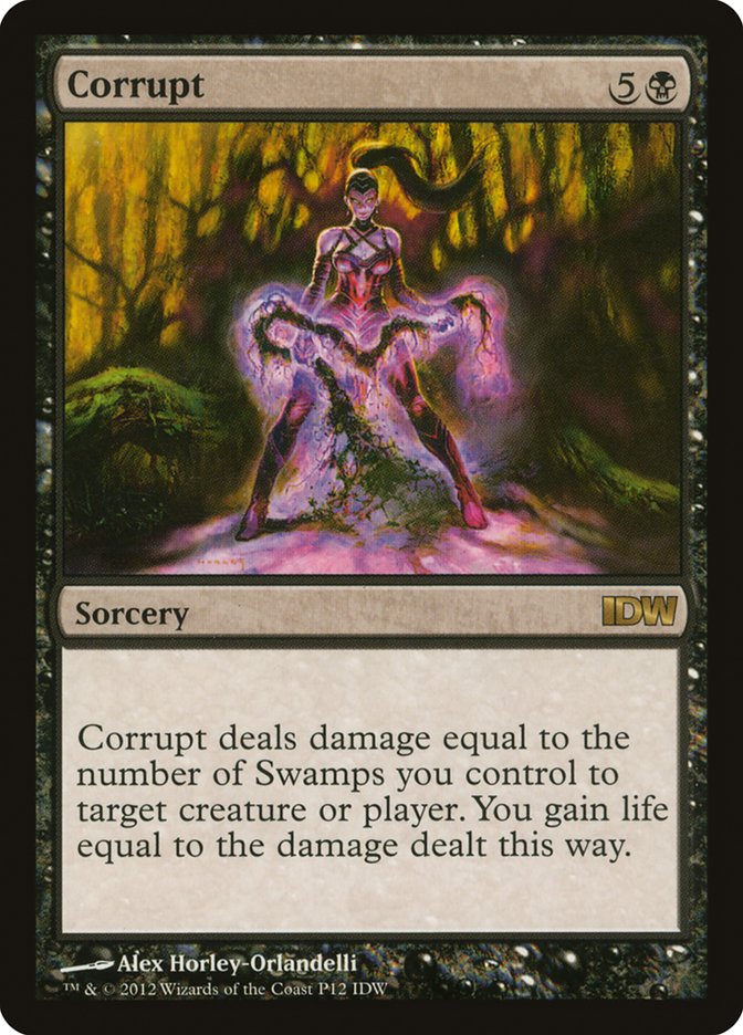 Corrupt PIDW-12 IDW Comics Inserts Magic card