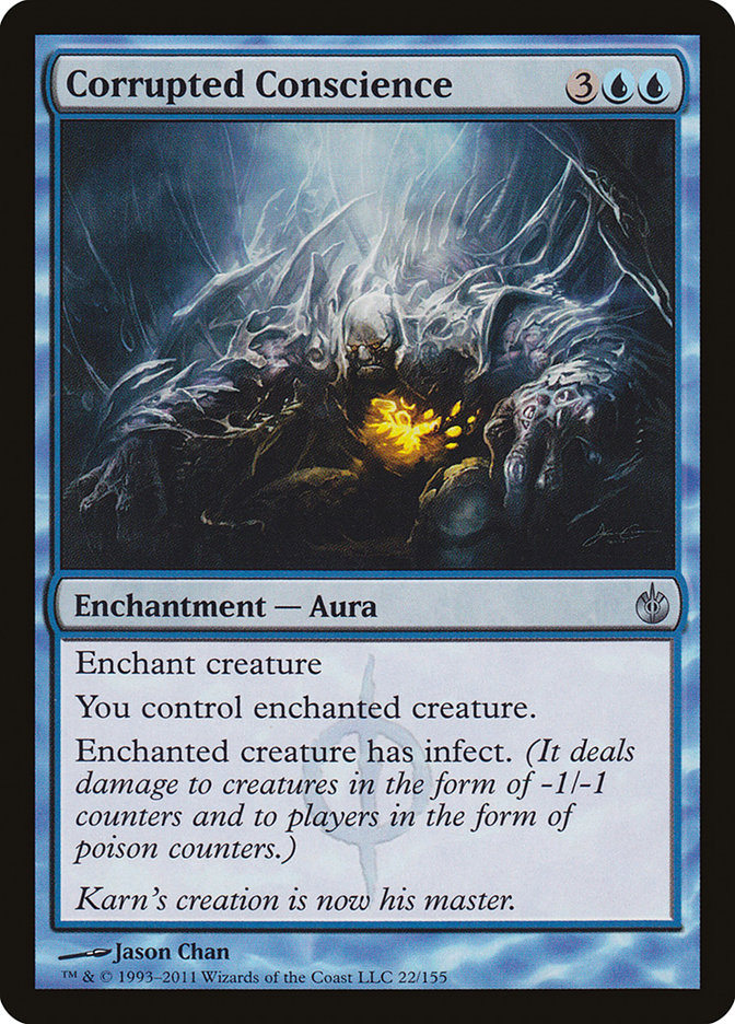 Corrupted Conscience MBS-22 Mirrodin Besieged Magic card