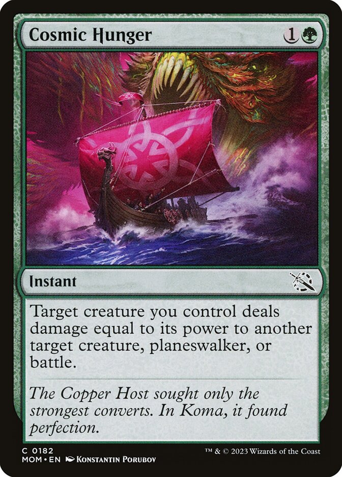 Cosmic Hunger MOM-182 March of the Machine Magic card