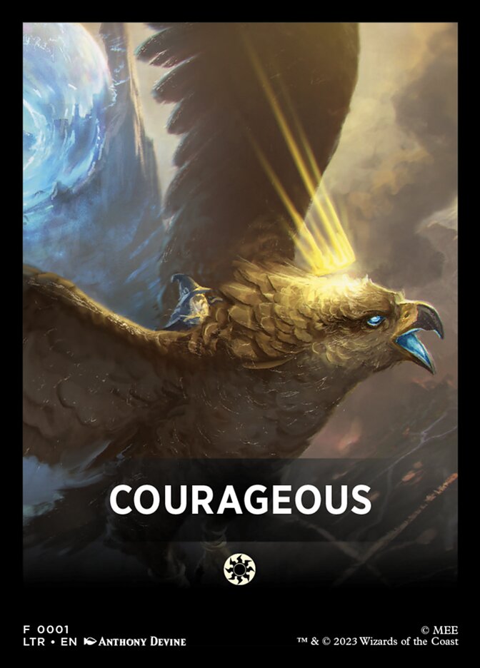 Courageous FLTR-1 Tales of Middle-earth Front Cards Magic card