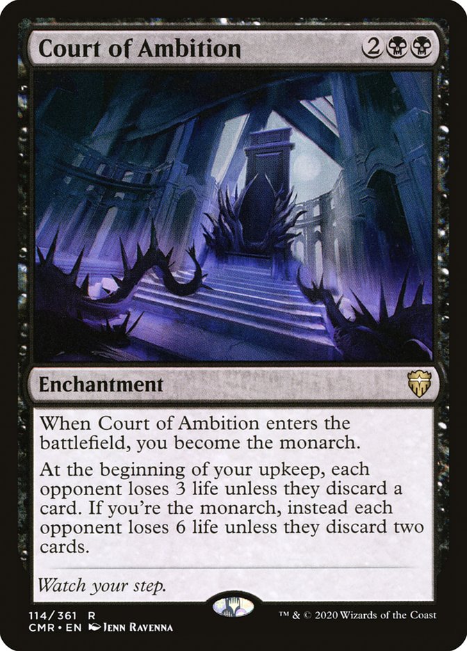 Court of Ambition CMR-114 Commander Legends Magic card