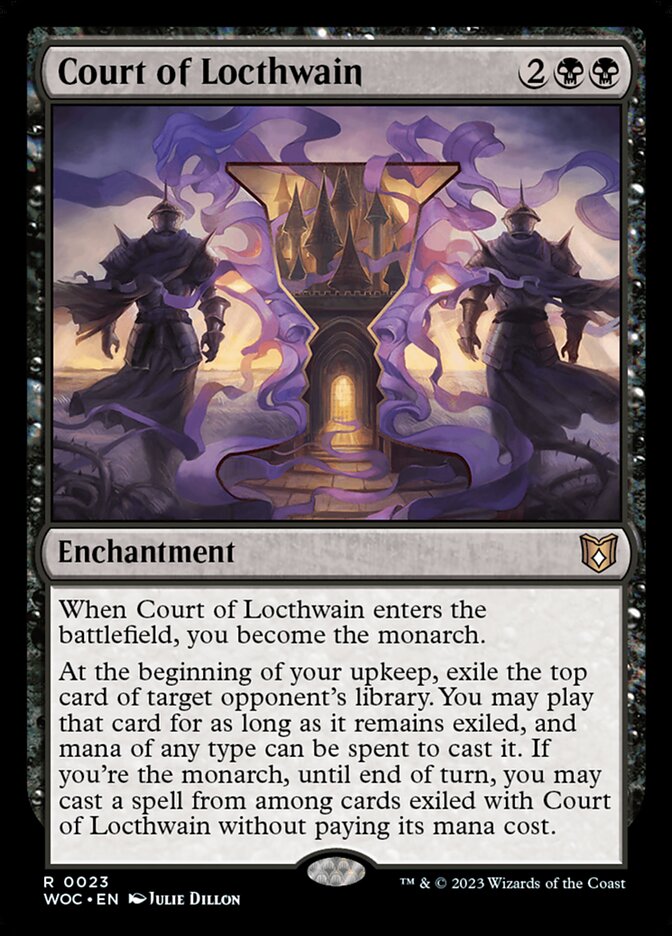 Court of Locthwain WOC-23 Wilds of Eldraine Commander Magic card