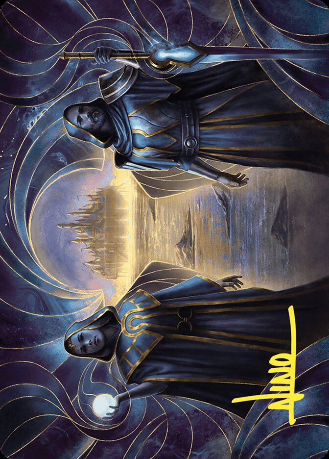 Court of Vantress // Court of Vantress AWOE-52 Wilds of Eldraine Art Series Magic card