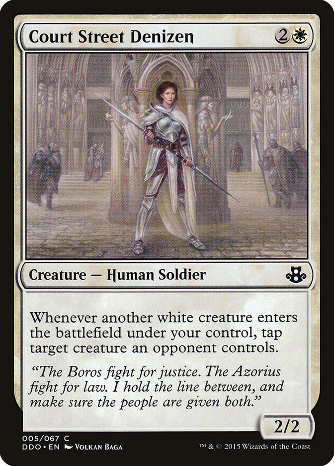 Court Street Denizen DDO-5 Duel Decks: Elspeth vs. Kiora Magic card