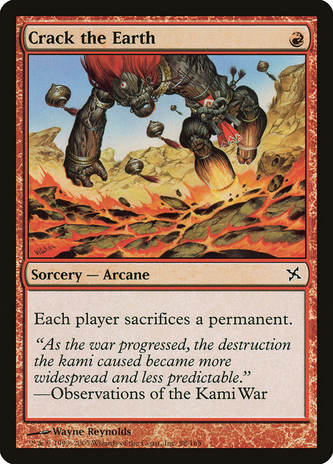 Crack the Earth BOK-98 Betrayers of Kamigawa Magic card