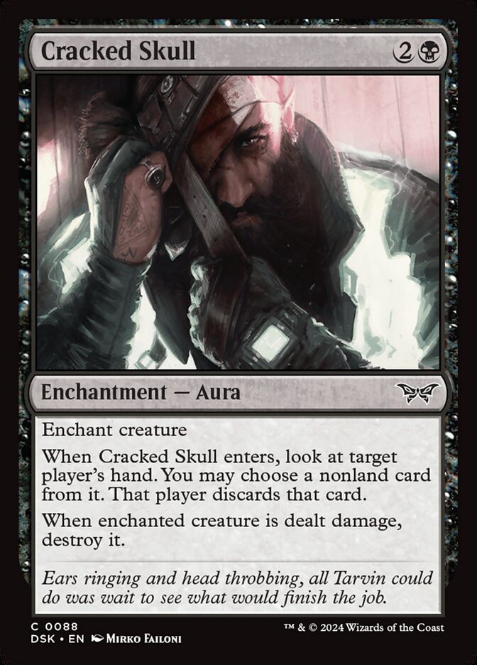 Cracked Skull DSK-88 Duskmourn: House of Horror Magic card