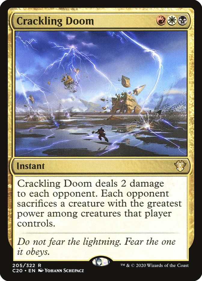 Crackling Doom C20-205 Commander 2020 Magic card