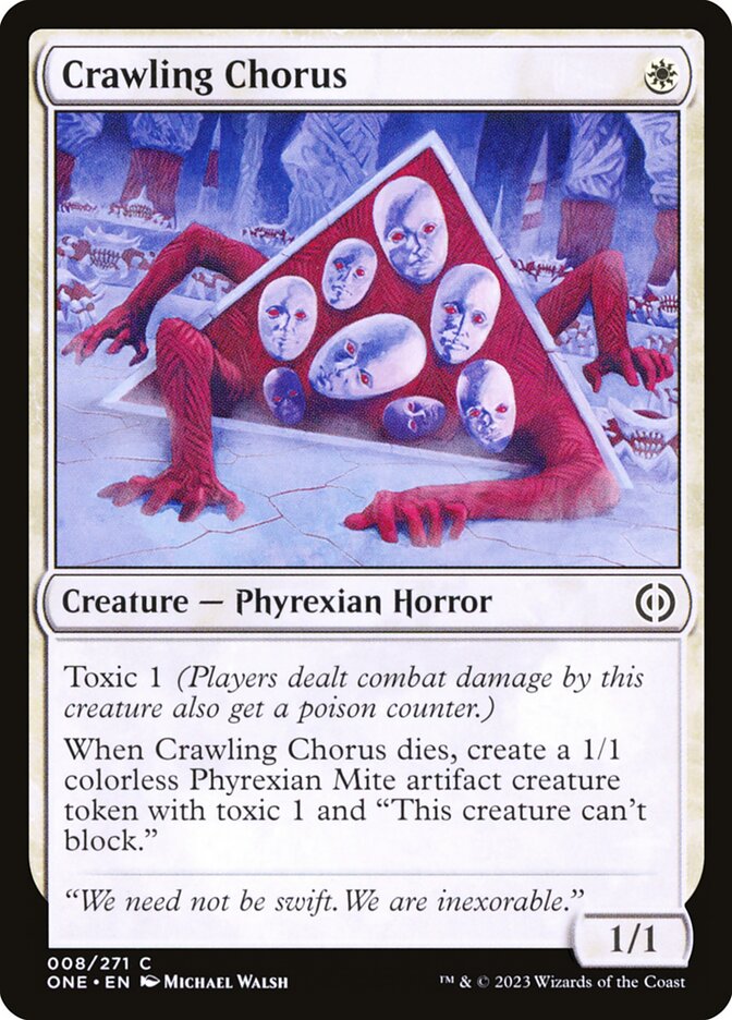 Crawling Chorus ONE-8 Phyrexia: All Will Be One Magic card