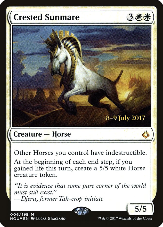 Crested Sunmare PHOU-6S Hour of Devastation Promos Magic card