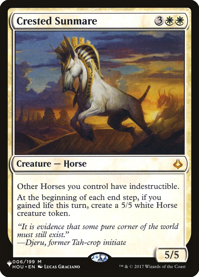 Crested Sunmare PLST-HOU-6 The List Magic card