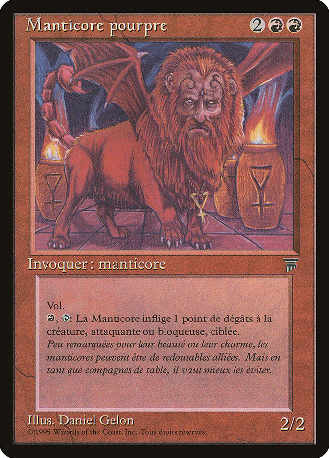 Crimson Manticore REN-80 Renaissance Magic card