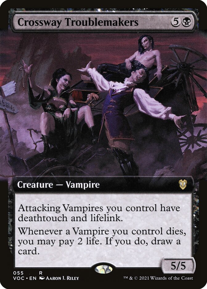 Crossway Troublemakers VOC-55 Crimson Vow Commander Magic card