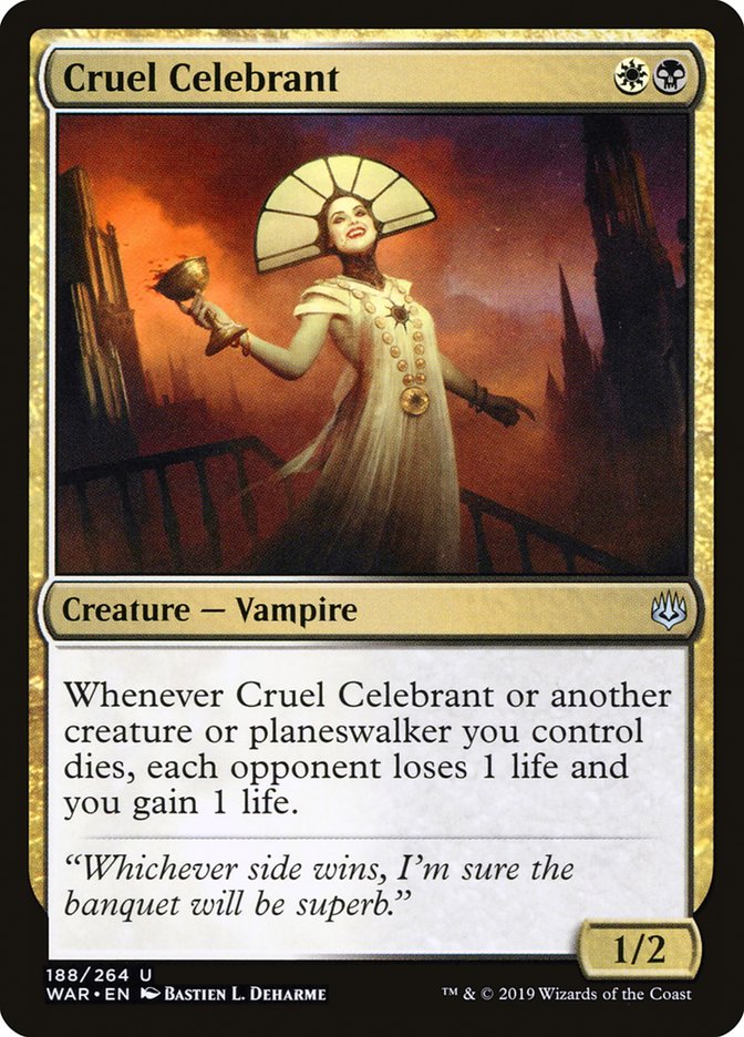 Cruel Celebrant WAR-188 War of the Spark Magic card