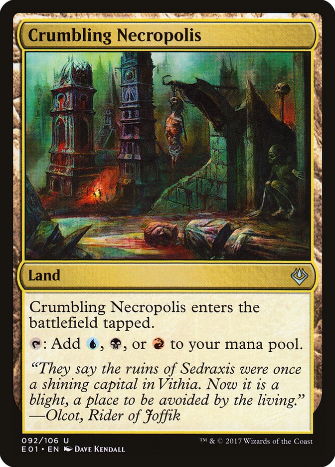 Crumbling Necropolis E01-92 Archenemy: Nicol Bolas Magic card