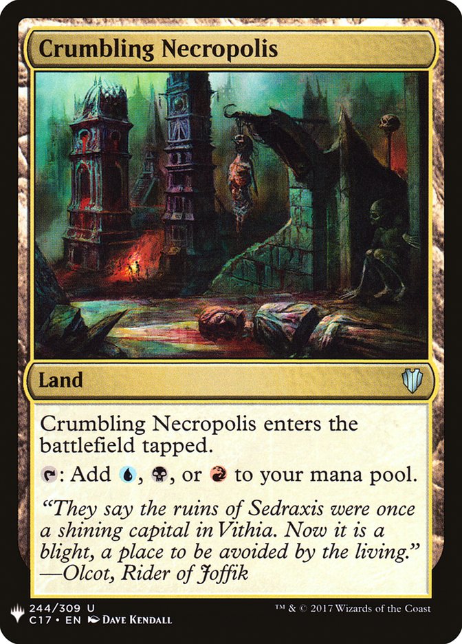 Crumbling Necropolis PLST-C17-244 The List Magic card