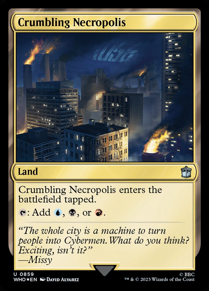 Crumbling Necropolis WHO-859 Doctor Who Magic card