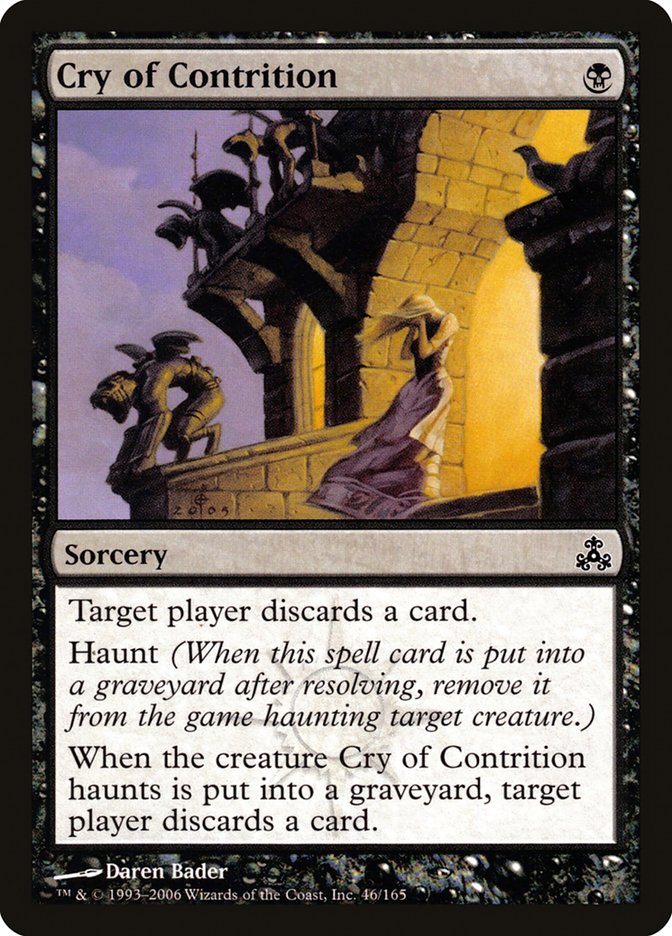 Cry of Contrition GPT-46 Guildpact Magic card