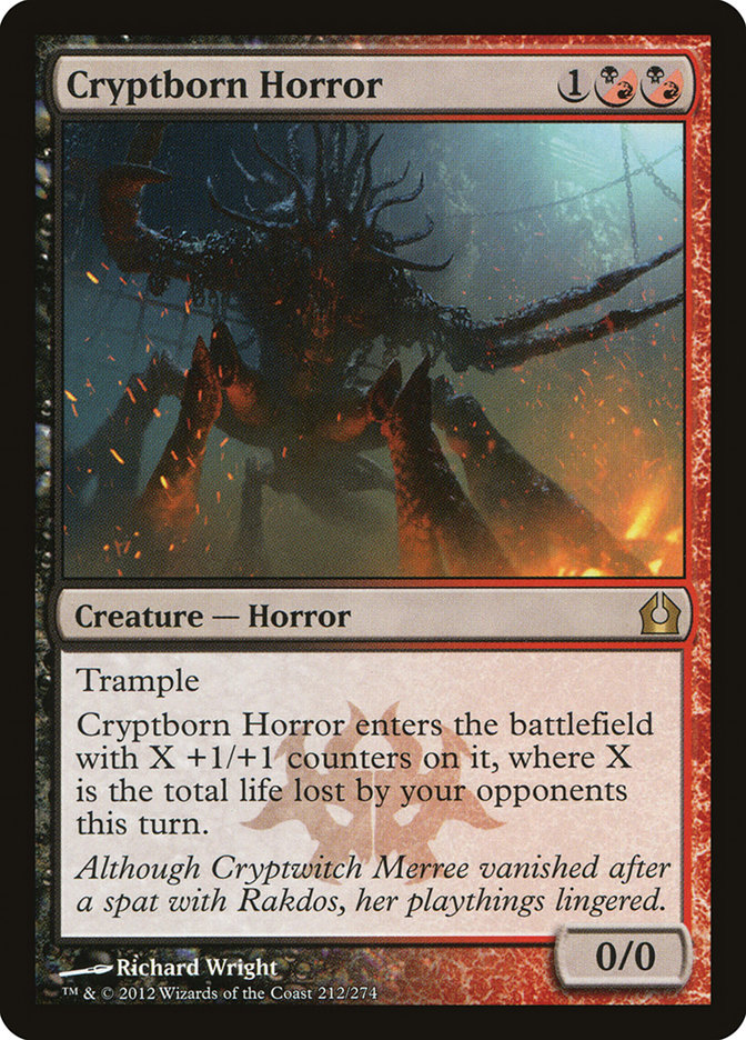 Cryptborn Horror RTR-212 Return to Ravnica Magic card