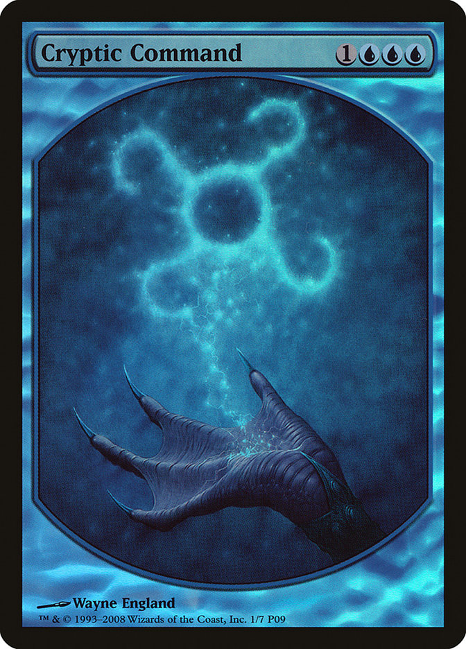 Cryptic Command P09-1 Magic Player Rewards 2009 Magic card