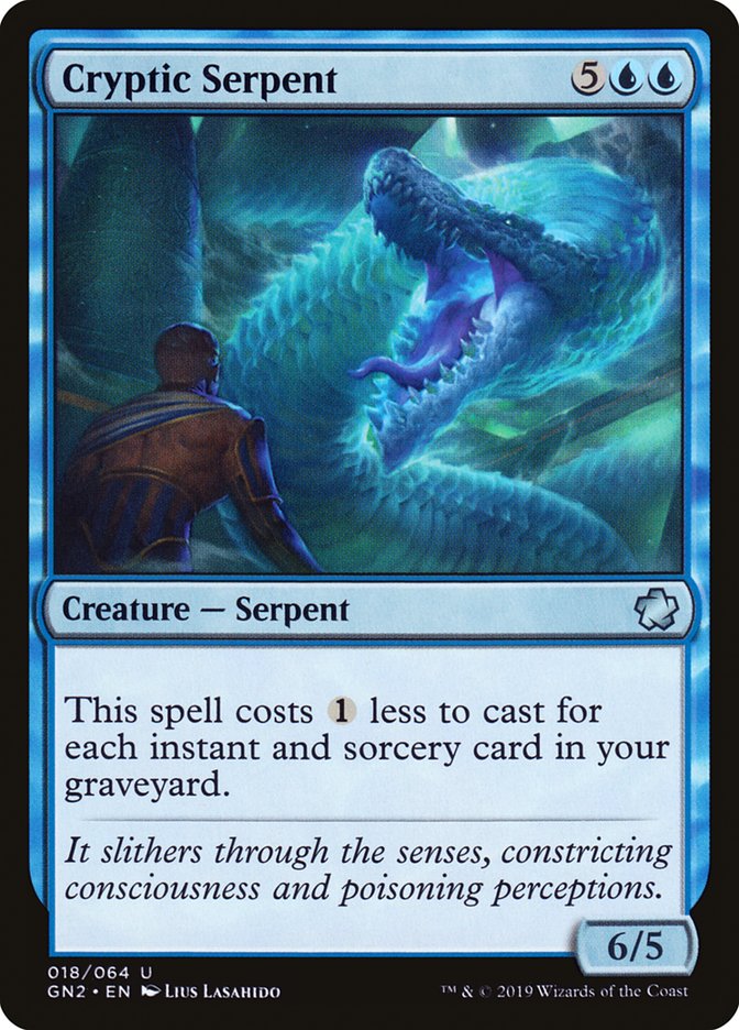 Cryptic Serpent GN2-18 Game Night 2019 Magic card