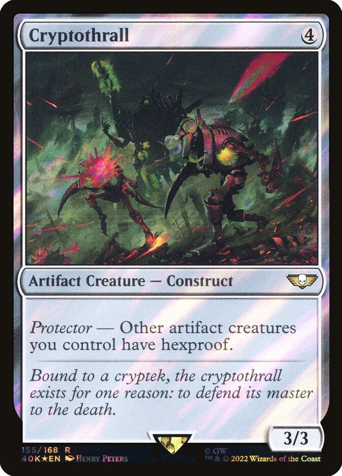Cryptothrall 40K-155STAR Warhammer 40,000 Commander Magic card