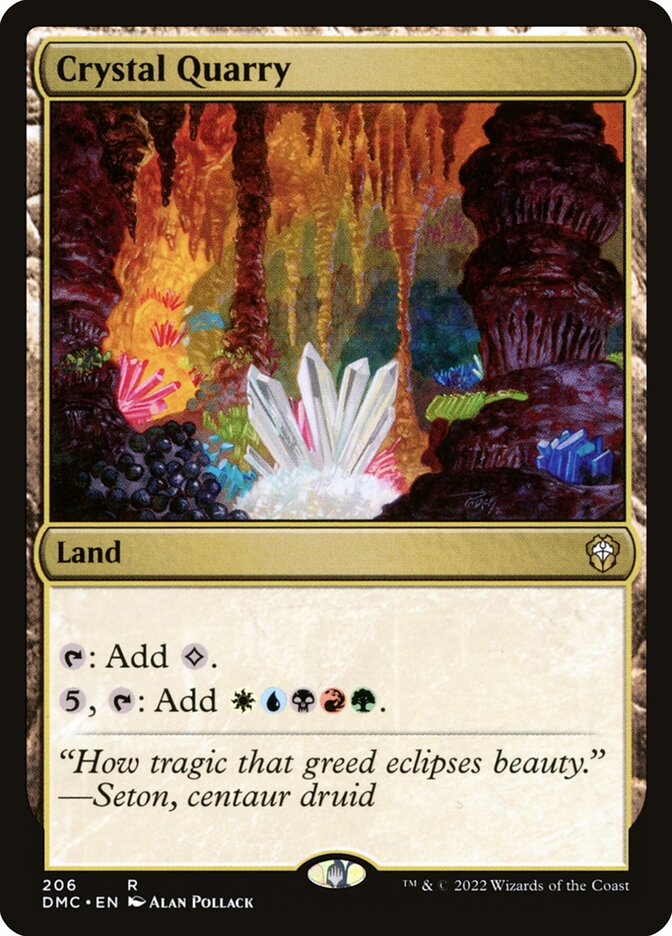 Crystal Quarry DMC-206 Dominaria United Commander Magic card