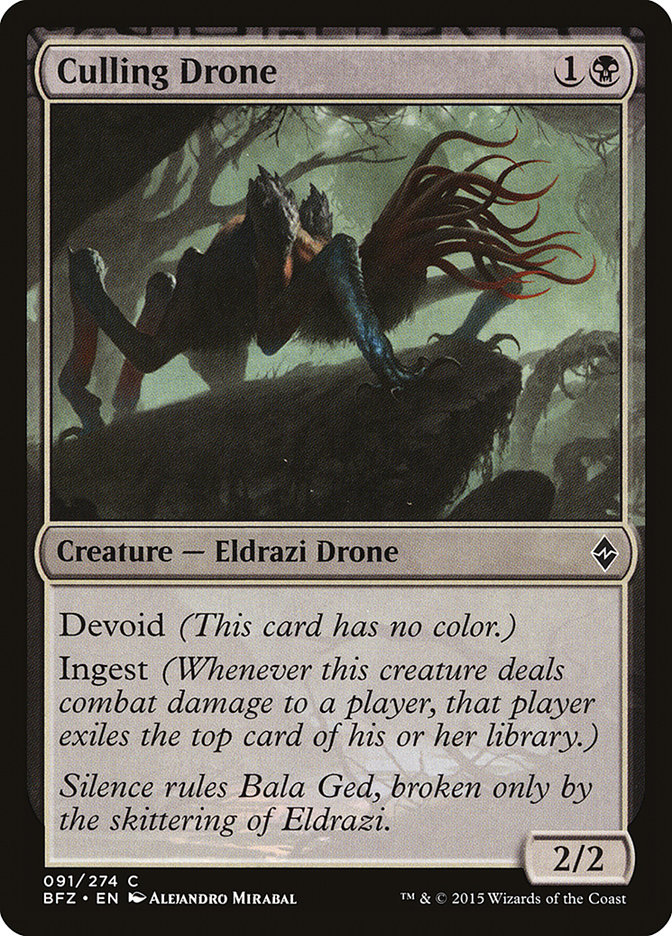 Culling Drone BFZ-91 Battle for Zendikar Magic card