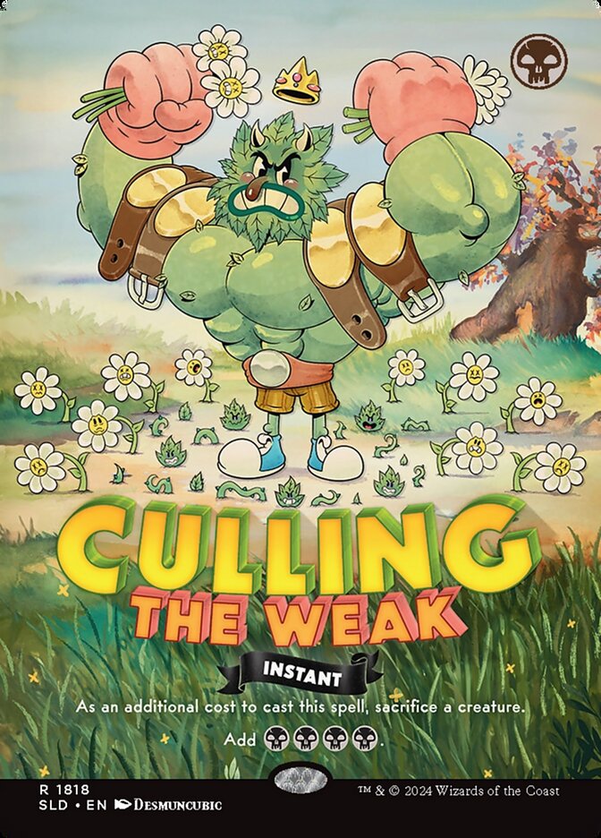 Culling the Weak SLD-1818 Secret Lair Drop Magic card